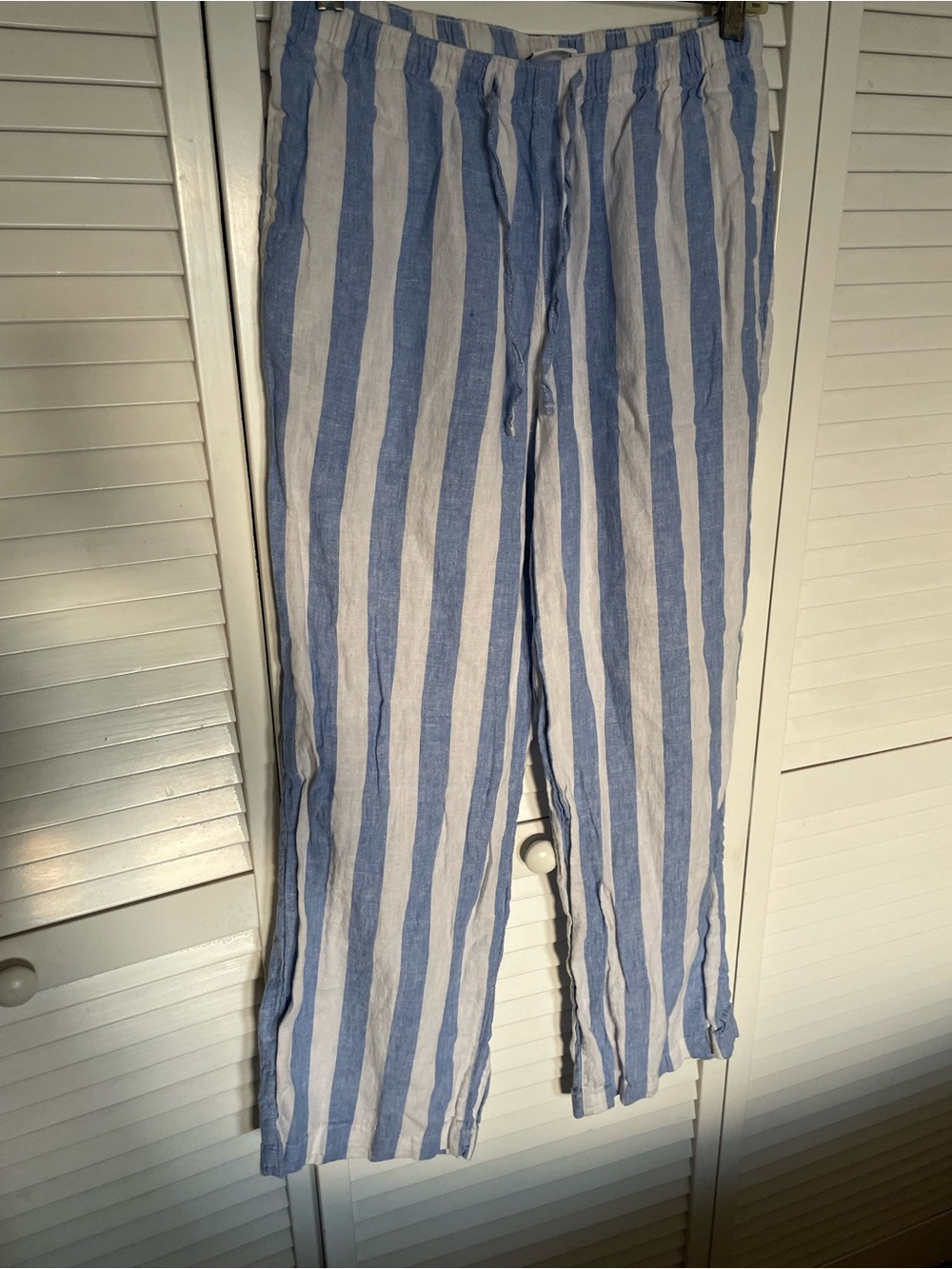 C&C California Blue & White Vertical Stripe Joggers